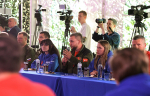 Дмитрий Медведев и Игорь Руденя провели встречу с участниками СВО, поисковиками, активной молодежью на площадке военно-патриотического лагеря имени Героя Советского Союза Федора Охлопкова