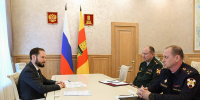 Временно исполняющий обязанности Губернатора Виталий Королев провёл встречу с начальником Управления Росгвардии по Тверской области Дмитрием Сурковым - Газета Мой Край